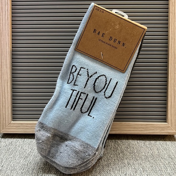 Rae Dunn 10 pack ankle socks blue camo - Picture 5 of 10